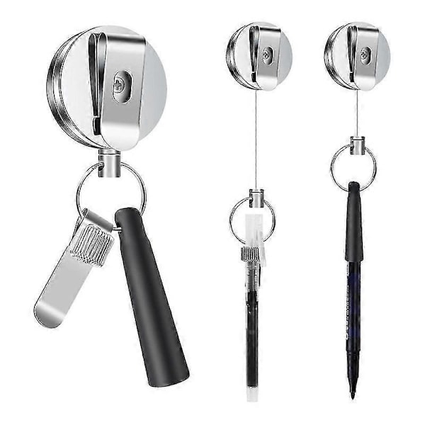 1 Pakke Kraftig Uttrekkbar Penn Blyantholder Universal Uttrekkbar Lanyard Penn for Sykepleiere, Servitører