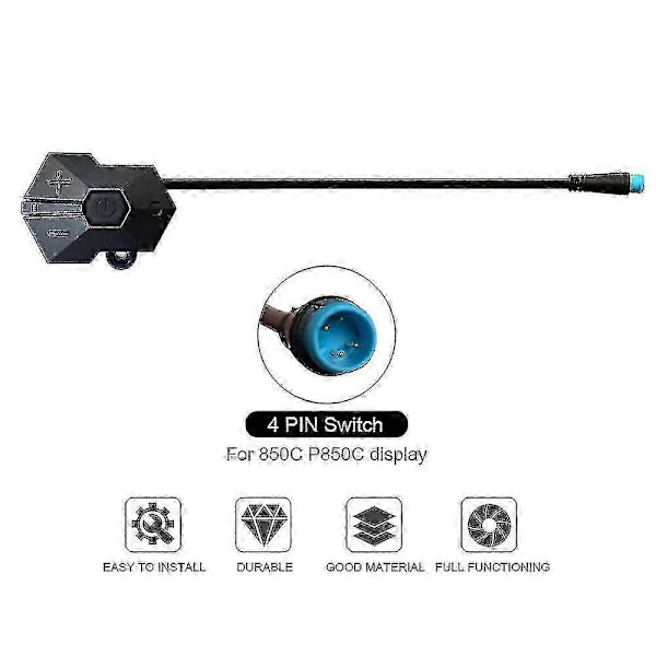850c P850c Displaykontroller 4 Pin For Konverteringssett Panelkontroll Sykling Ebike Tilbehør 2024(ws)-God kvalitet
