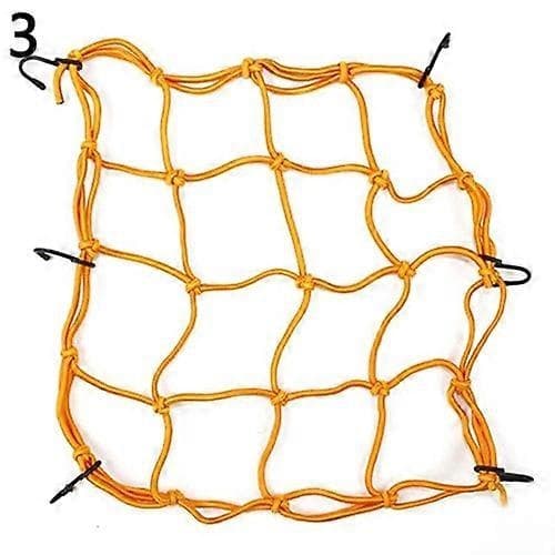 30x30cm Elastisk Motorcykel Netpose - med 6 Kroge - til Hjelm & Bagage & Diverse Holder Blue