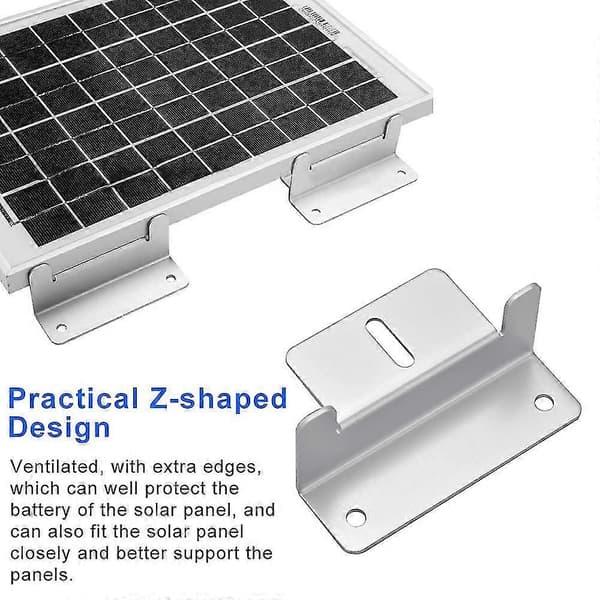 4 st Solpanel Monteringsfäste Z Med Muttrar Och Bultar