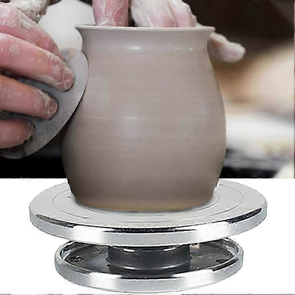 Kraftig Skulpturhjul Drejeskive Potteri Stand Roterende DIY Værktøj Kunsthåndværk Plat egnet form egnet til Model