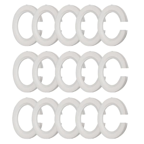 15 stk. Universal Lampeskjerm Reduksjonsring E27 Til E14 Konverter C Type Plast