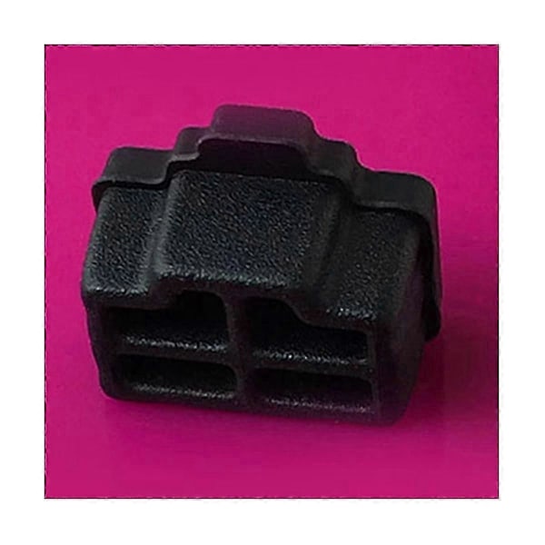 100 st Svarta Ethernet Hub Port RJ45 Dammskydd Lock Skyddsplugg RJ45 Gränssnitt Dammskydd för js