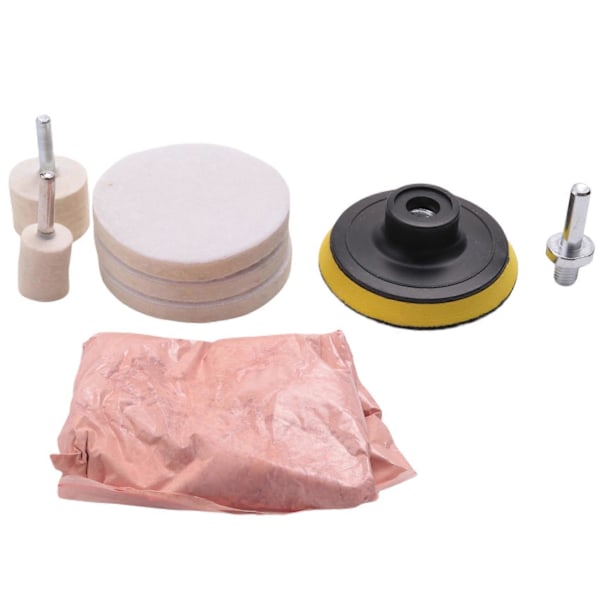 8 stk. 120G Cerium Oxid Glas Poleringspulver Kit til Fjernelse af Ridser