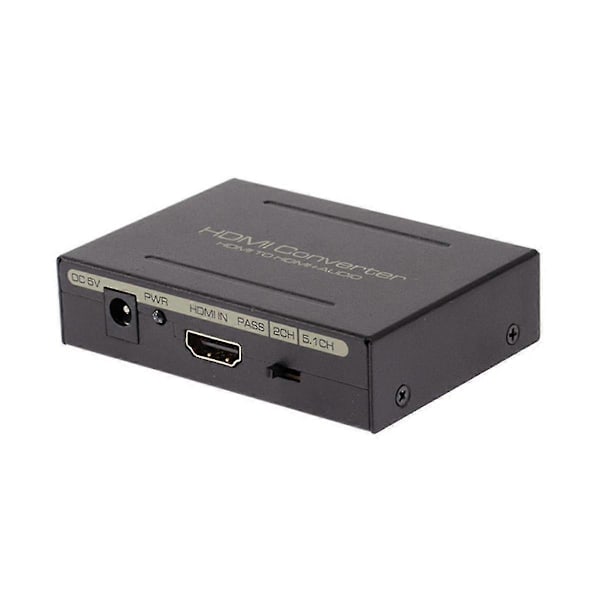 Audio Extractor til -Kompatibel + Optisk Toslink SPDIF + RCA L/R Stereo Analog Lydutgang -Kompatibel