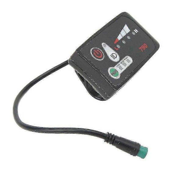 Sähköpyörän LED-virranäyttöpaneeli Sähköpyörän muokkausnäyttömittari vedenpitävällä 5p-urosliittimellä 22,2 mm ohjaustangolle 36v