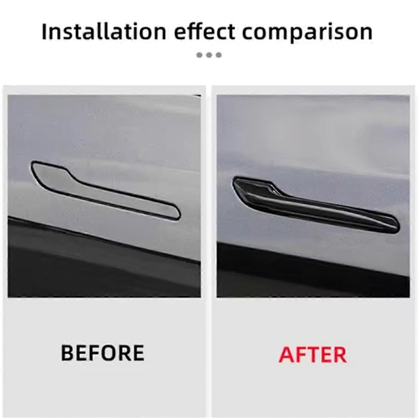 Dørhåndtak for Tesla Model 3 Y Antifreeze Håndtak Klistremerker Deksel