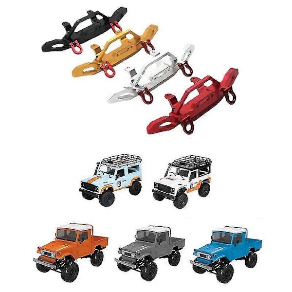 Metall Frontfanger for MN D90 MN-90 MN90 MN96 MN98 MN99S MN45 1/12 RC Crawler Bil Oppgraderingsdeler Tilbehør
