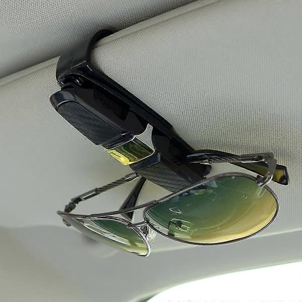 Glashållare för bilens solskydd, 2-pack Solglasögon/Glasögonfäste