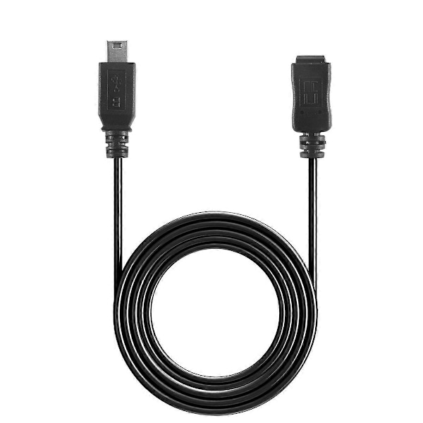 1,5 m Mini USB B 5-pin Han til Hun Forlængerkabel Ledning Adapter Sort