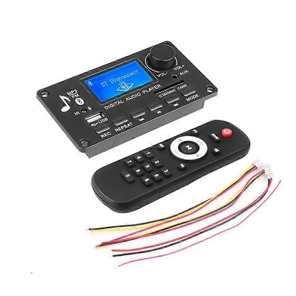 DC 12V MP3 Dekoder Board Forstærker Bilradio Receiver MP3 Afspiller Bluetooth V5.0 USB SD Modul MP3 FM