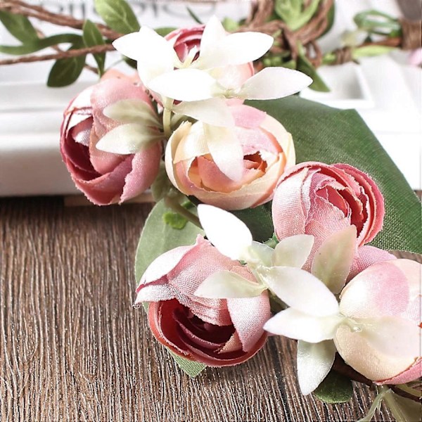 Boho Blomsterkrans Blomsterkrans Hårbøjle Blomsterkrans Krans Blomsterguirlande Hårbøjle Krans Halo