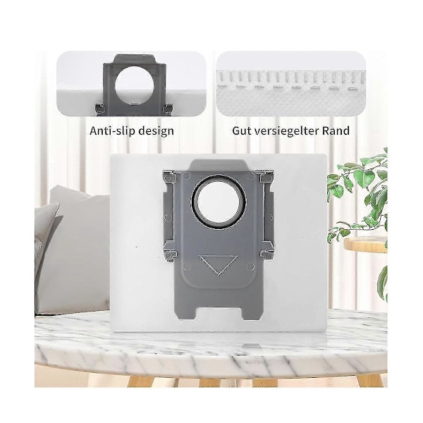 8 stk. støvsugerposer erstatning for Roborock S8+ /S8 Pro Ultra / S7 MaxV Ultra / Q5 / Q5+ / Q7+ / Q7 Max+