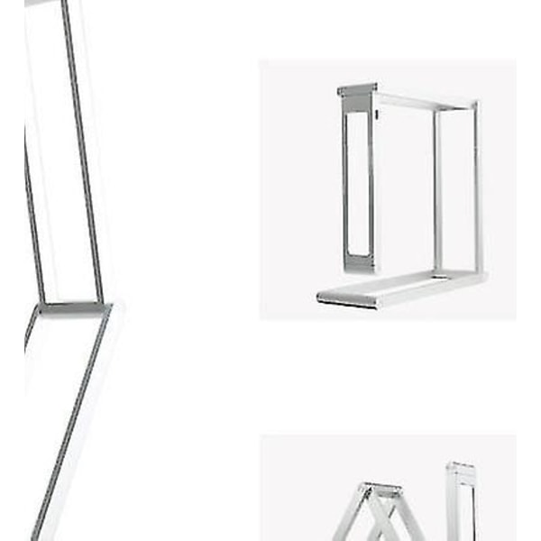 LED Skrivebordslampe Sammenleggbar Dimbar Berøringsbordlampe Sammenleggbare LED Leselys (sølv)