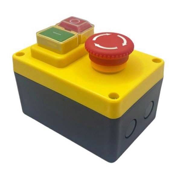 KJD17D 250V 16A Elektromagnetisk Tryckknappsbrytare Nödstoppsbrytare för Elverktyg & Maskiner