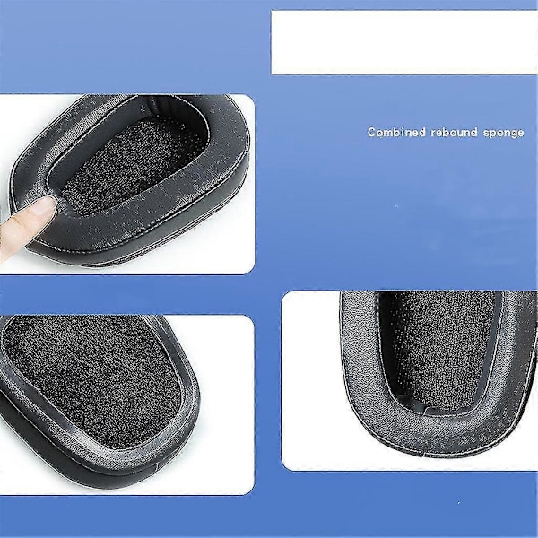 Öronkuddar i Läder Svampöverdrag Öronmuffar För G933 G933s G 633s Headset Reservdel