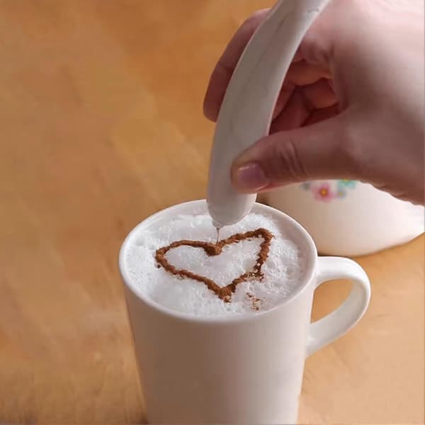 Elektrisk Latte Art Penn for Cappuccino og Kaffeutskjæringsdekorasjon Red