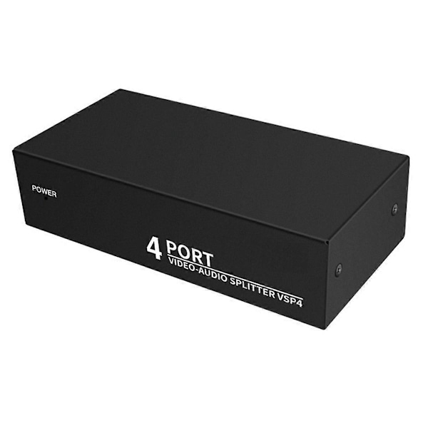4-vägs AV-splitter 1 in 4 ut Komposit AV-splitter EU-kontakt