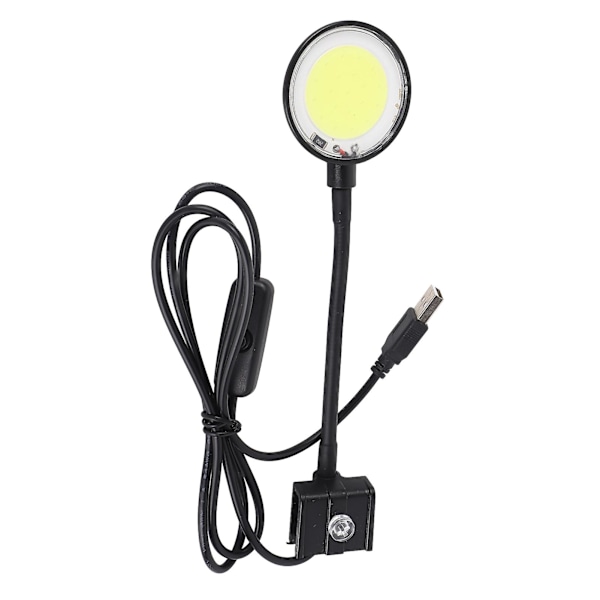 USB Akvarielampe COB Chip Høj Lysstyrke 360 Graders Rotation Clip-On Mini LED Akvarielys med Knapkontakt SZD-Y400B