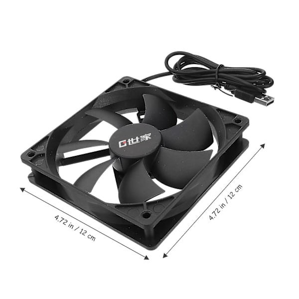 2 stk. USB C Vifte Laptop Kjølevifte USB Kjølevifte 12cm USB Vifte Kjølevifte Stasjonær Laptop Vifte Rute