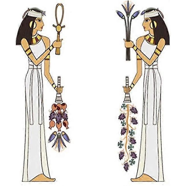 Egyptisk Papyrus Väggtatuering Peel And Stick Vinylkonst Avtagbar Poster För Heminredning
