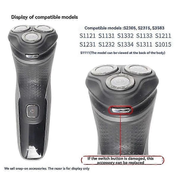 Snäppfjäder för rakapparats basomkopplare S3206 S3122 S3132 S4303-mc