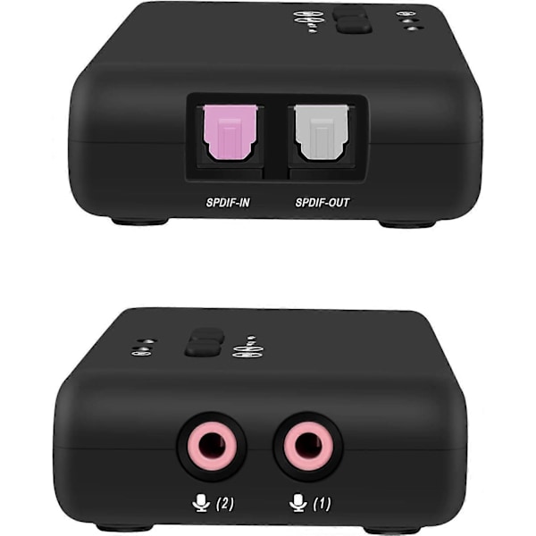 USB 7.1 Ulkoinen Äänikortti, 8-kanavainen - 7.1 Kanavainen USB-Äänilaatikko - Jopa 8 Kaiutinta - Dynaaminen 3D-Tilaääni - Samanaikainen Tallennus ja Toisto