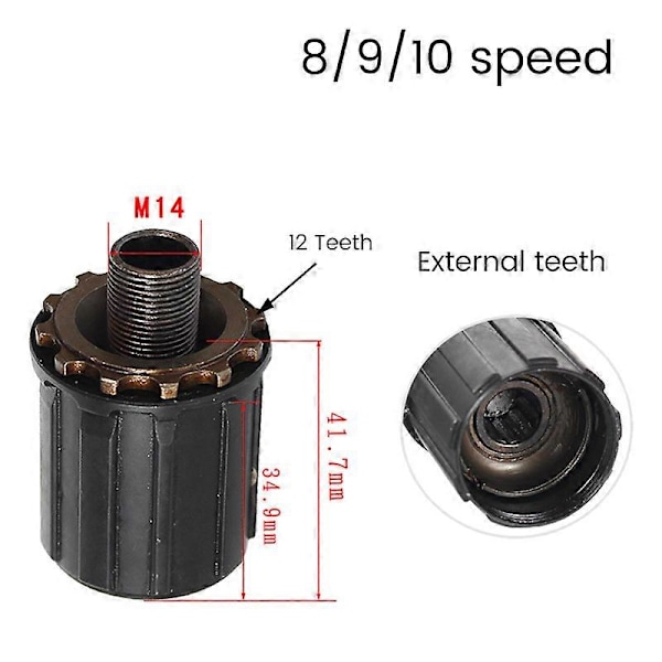 Polkupyörän vapaaratasrunko Shimano RM30/RM40/RM60 teräksisiin maantiepyörän napoihin, pyöräilyn vapaaratas takalaakeri