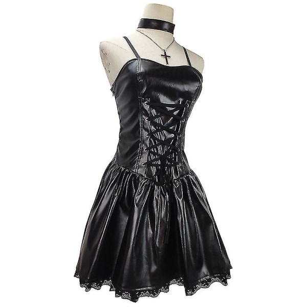 Death Note cos kostym Death Note Miha cos Lolita svart klänning cosplay Halloween kostym hög kvalitet L