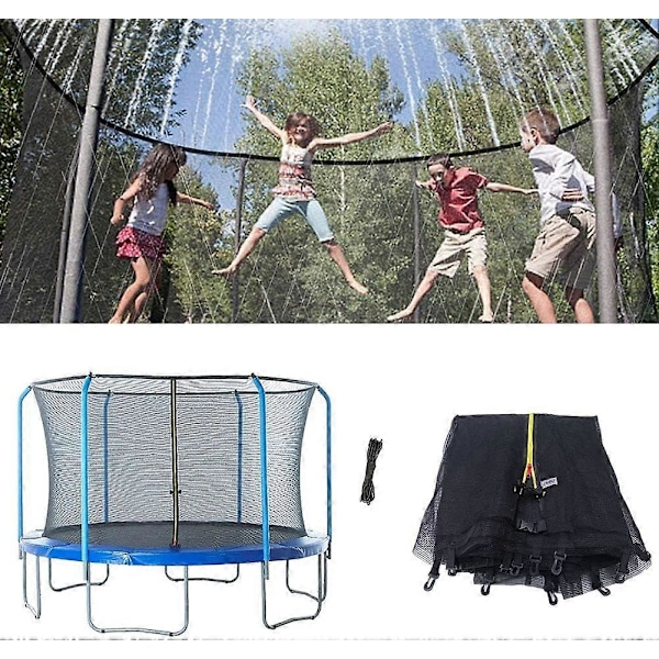 Sikkerhetsnett, Trampolinenett Erstatning Svart Trampoline Sikkerhetsnett Omgivende Nett, Trampolinesikkerhetsnett Kompatibelt med Rund