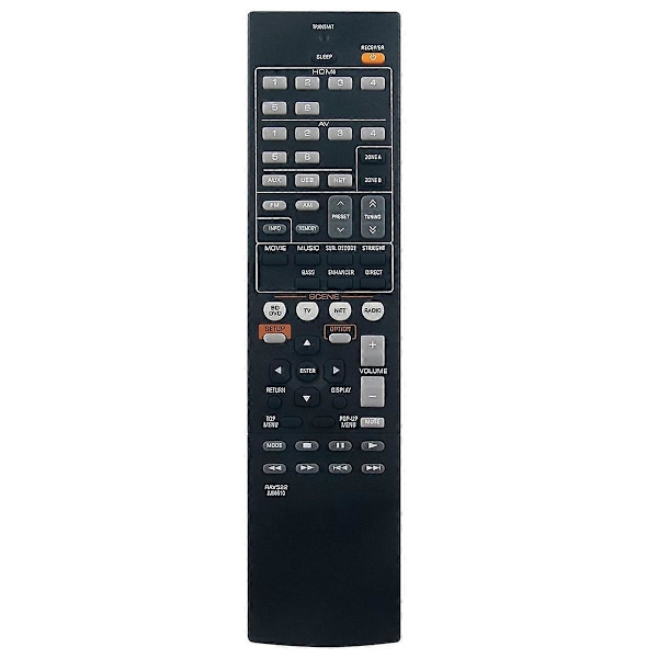 Fjernkontroll Erstatning RAV522 for Yamaha AV Receiver RX-V477 RX-V577 RX-V477BL RX-V577BL RXV477