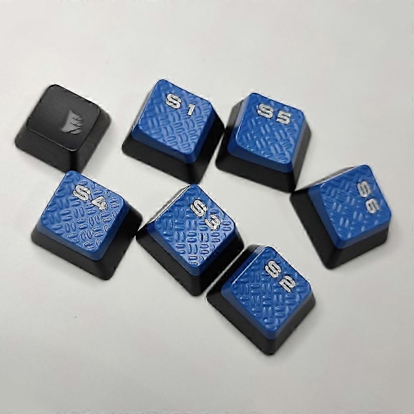 Makro Tastehetter 6STK S1S2S3S4S5S6 Tastehetter for Corsair K95 RGB Tastatur