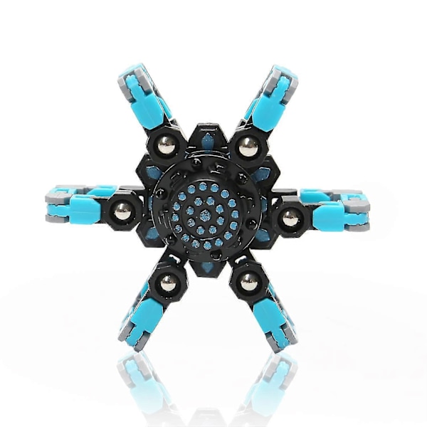 Transformérbar fingertuppspinner fidget leker, DIY roterende stressreduserende leke for barn og voksne