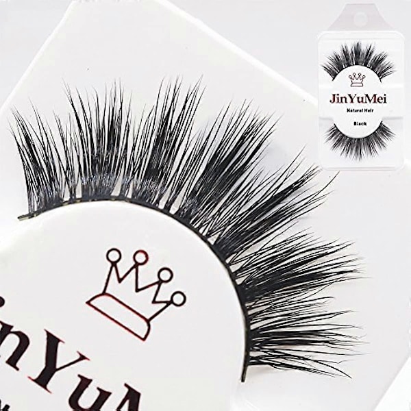 Nighteyes66 3D Naturlige Løse Øyevipper Vippe Extensions Sminke