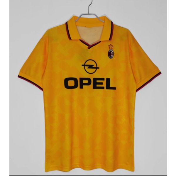 95-96 säsong två gäst AC retro jersey träningsuniform T-shirt Beckham NO.7 L
