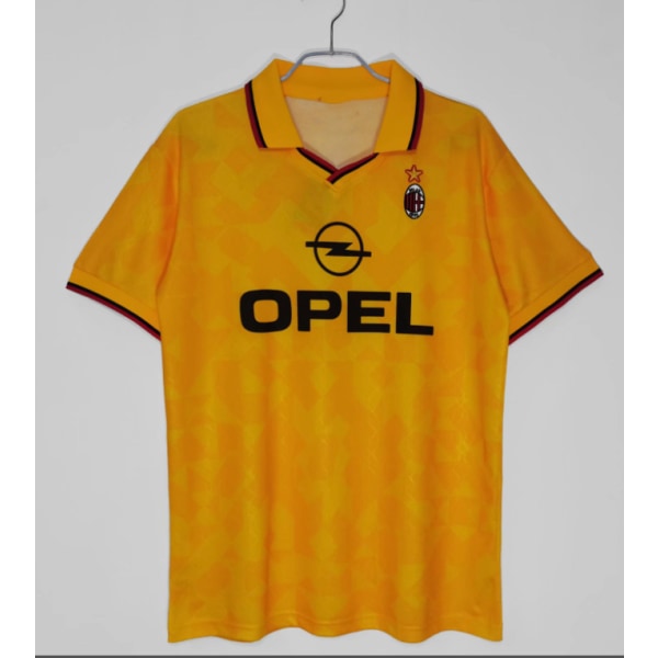 95-96 säsong två gäst AC retro jersey träningsuniform T-shirt Beckham NO.7 S