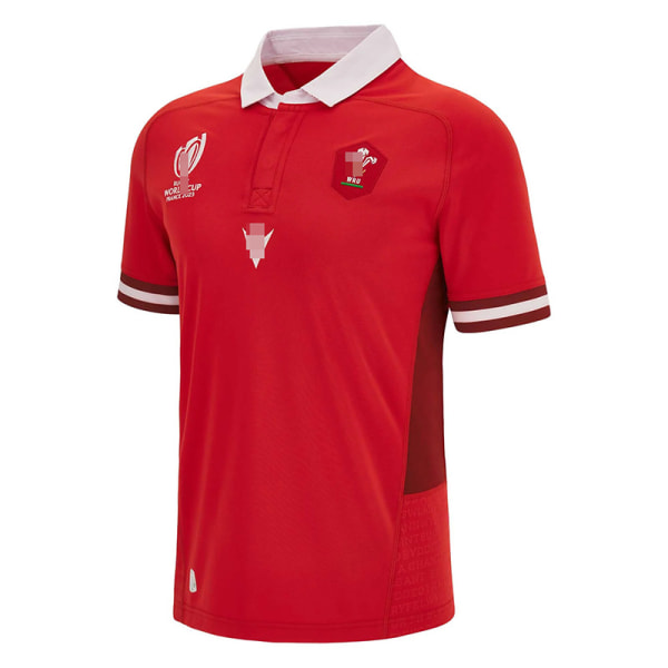 2023 World Cup Wales kortärmade rugbydräkter hemma och borta home court 3XL