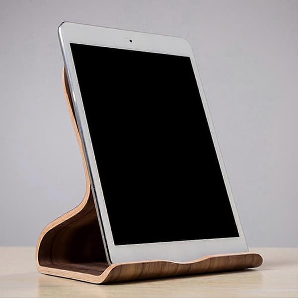 SAMDI Træ Universal Tablet PC Telefon Stand Holder Beslag B