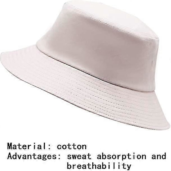 3-pack Bomulls Bucket Hat Sommar Solhatt UPF 50 UV-skydd Solkeps Fiskarhatt Fiskehatt För Unisex Kvinnor Män Utomhus Sport Vandring Camping Resor