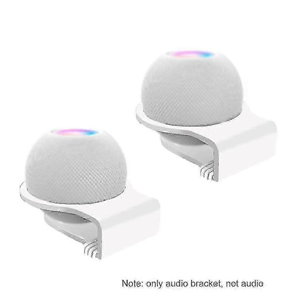 2-pack Väggmonterad Akryl Förvaringshängare Högtalarhållare för HomePod Mini