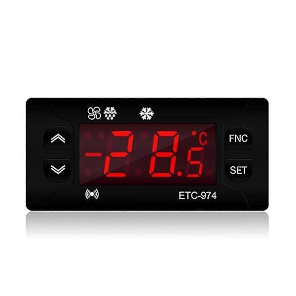 Etc-974 Mini Temperaturkontroller Kylskåpstermostat Regulator Termoregulator Termoelement S