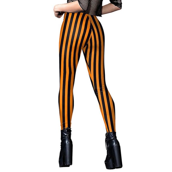Crossover-leggings för kvinnor för kvinnor med hög midja, mjuka printed style 5 XL