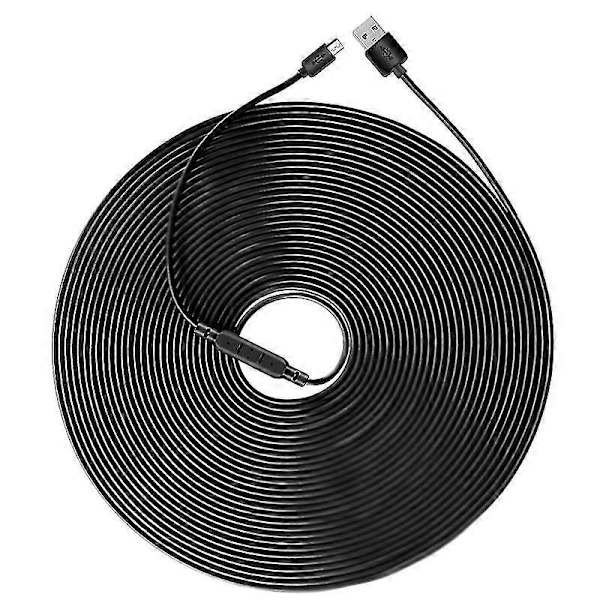 USB til Micro USB Opladerkabel til Termometer / Kamera / CCTV Kamera 15m