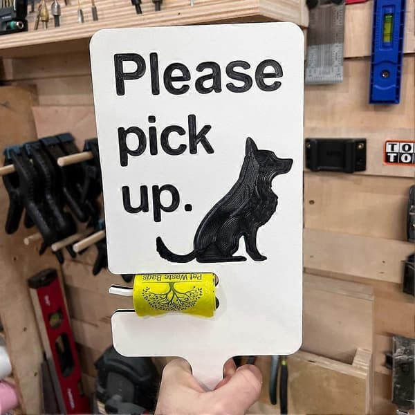 Utomhusskylt för hundbajs Påminnelseskylt för hundbajs