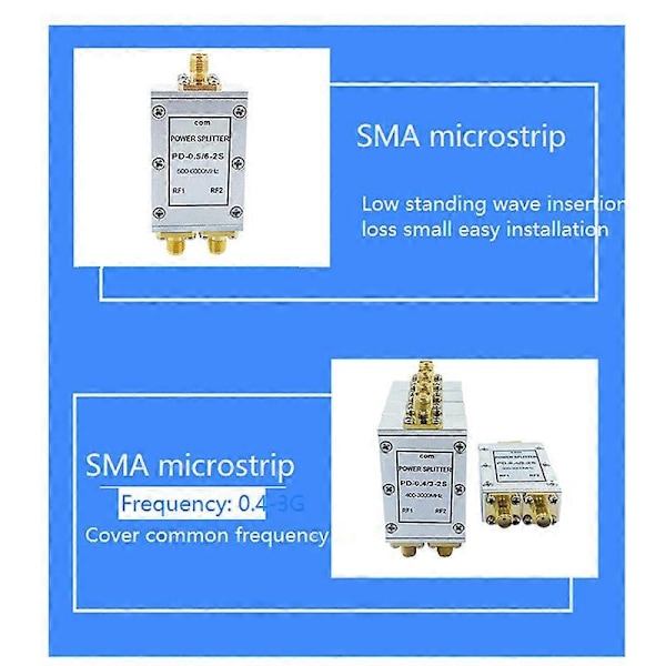 SMA Microstrip Power Splitter Et Punkt To 0.5GHz-6GHz RF Power Splitter Kombiner WIFi 10W