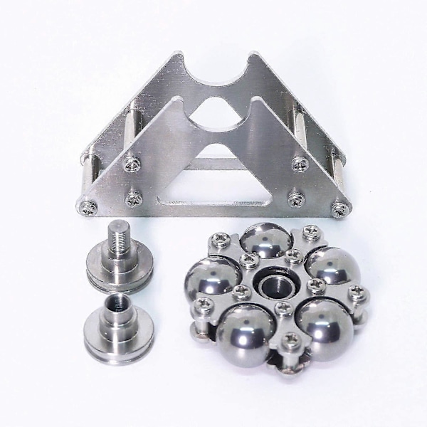 Pariserhjul Fidget Spinner, Kinetiske Skrivebordsleker Snurrer Med Stativ, Metall Rustfritt Stål Smoo Yj51-2