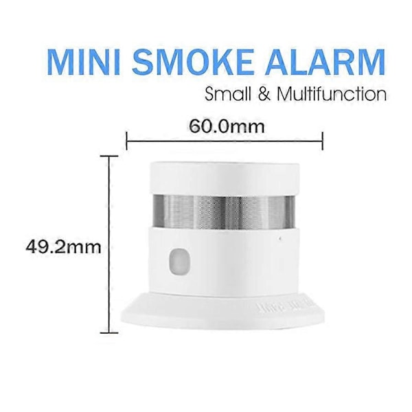 Zigbee Rökdetektor Smart 2.4GHz för Smarta Hem