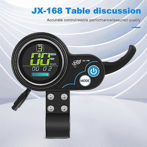 Lämplig för -168 Accelerationsinstrument Elscooter 36V/48V LCD-skärm Guvernörinstrument Gasreglage Acces-FO SHAN RAN WANG