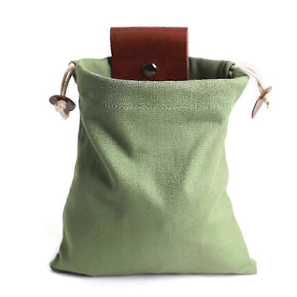Canvas Sankepose, Hage Fruktplukkepose, Soppsankepose, Egnet for Fotturer, Camping, Jakt