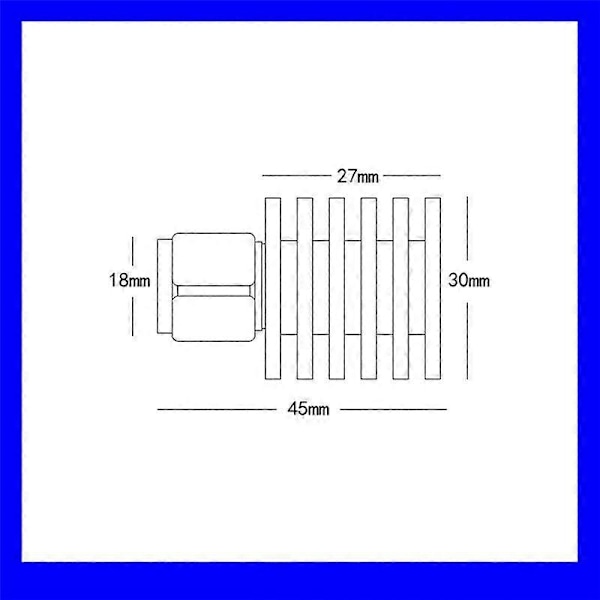1 st RF Koax 5W N Hane Kontakt 50 Ohm DC-3GHz Dummy Load Plugg